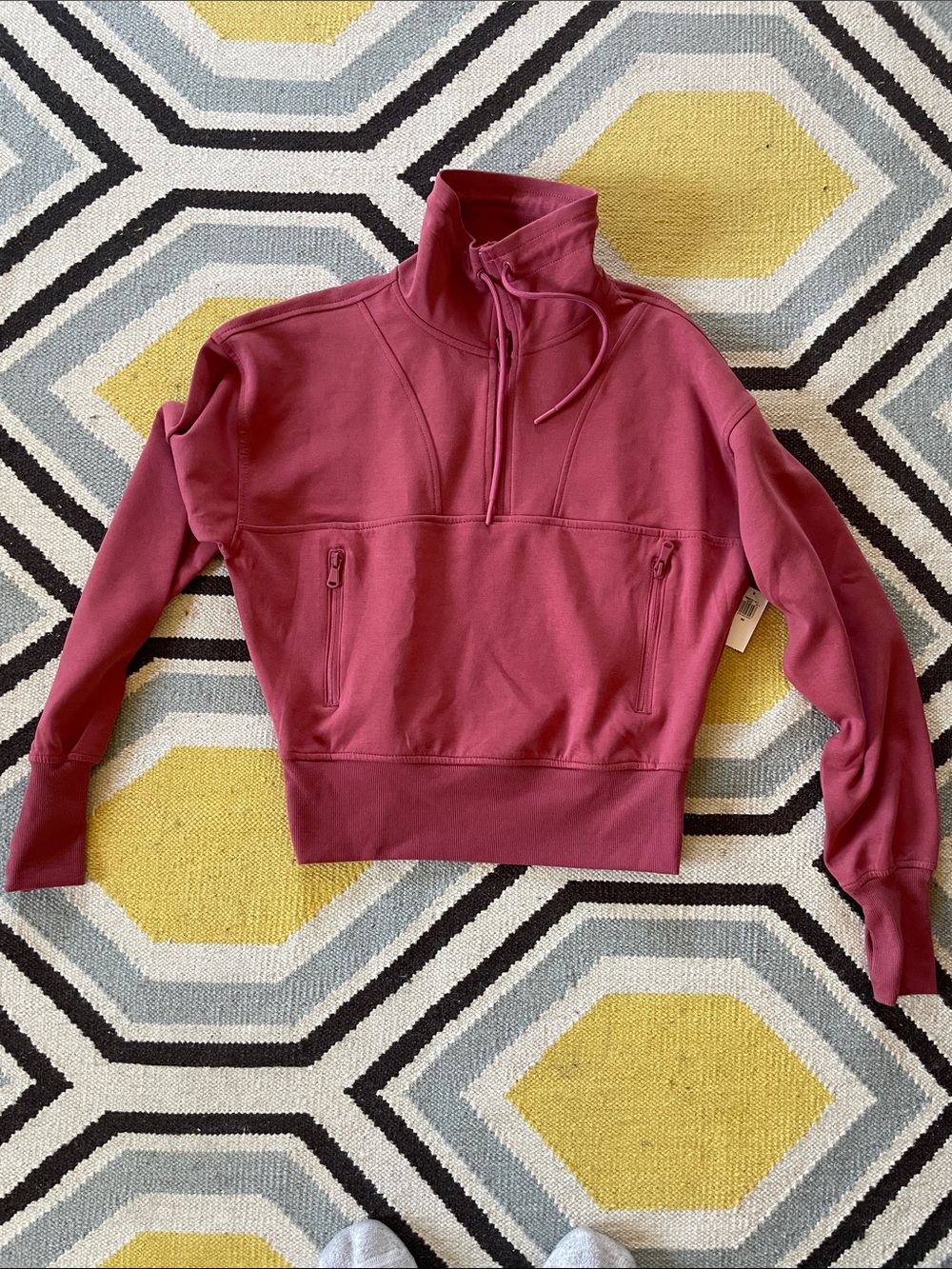 Old navy Women's Half-Zip Pullover Sweatshirt - Berry